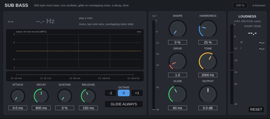 Sub Bass window